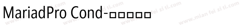 MariadPro Cond字体转换
